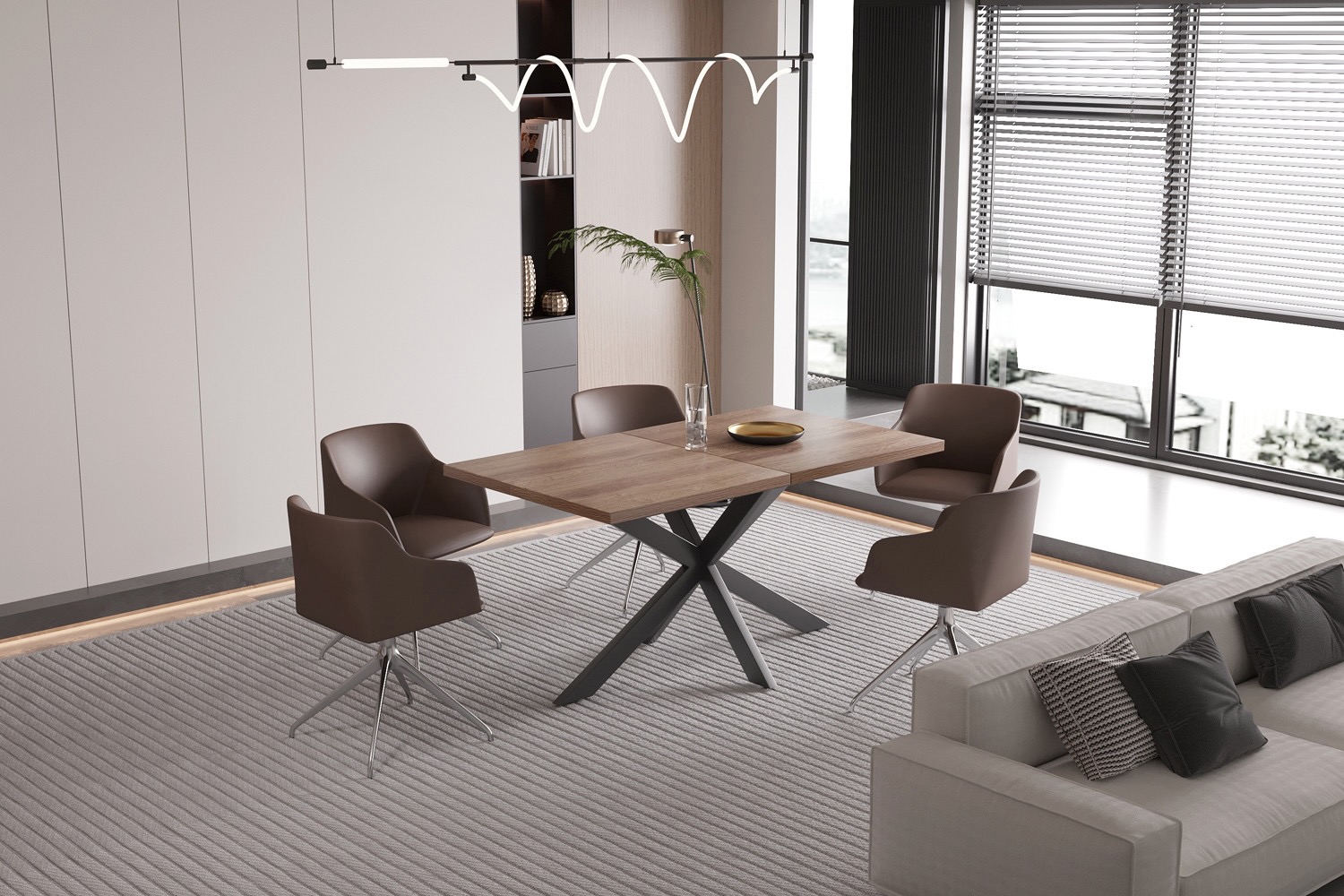Kos eettafel, uitschuifbaar - Afbeelding 15