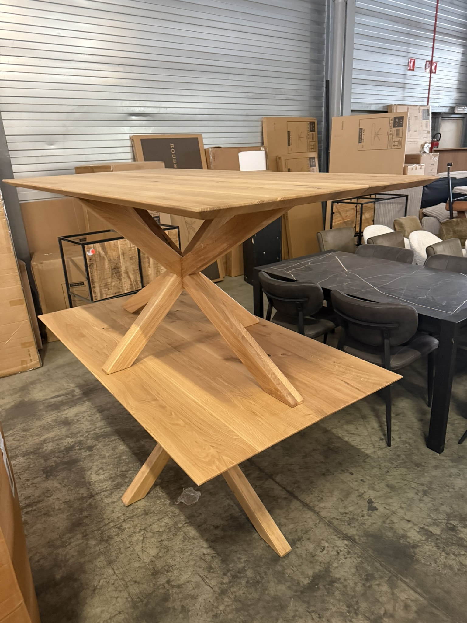 Nottingham eettafel Deens ovaal, eikenhout