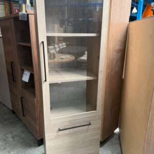 Bendigo vitrine, grey oak