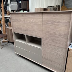 Devon highboard, kleur misty oak